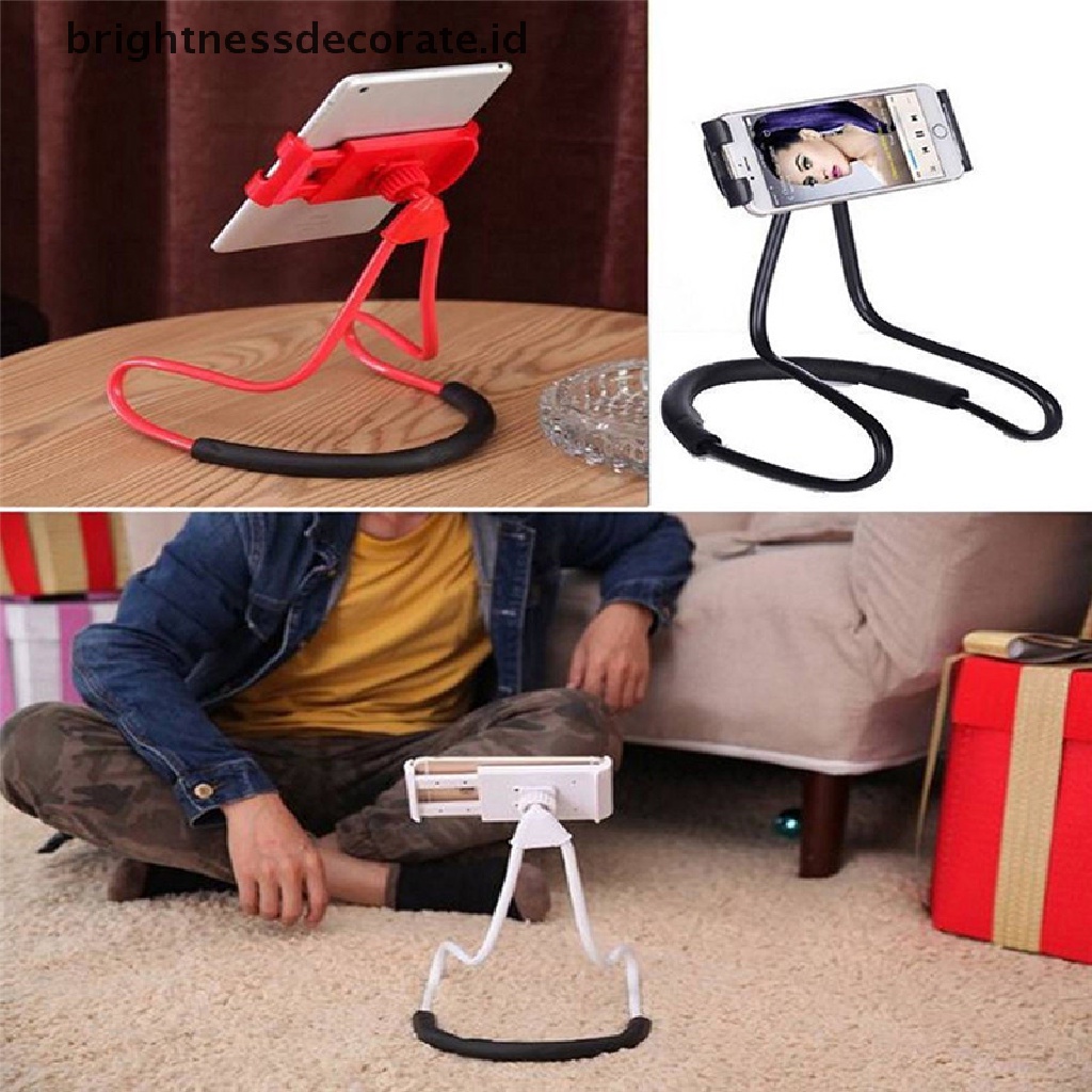 (Birth) Stand Holder / Dudukan Ponsel Model Gantung Leher Flexible Untuk Samsung / Iphone