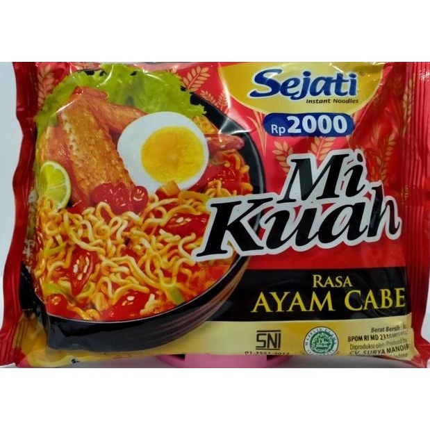 

MIE INSTANT SEJATI 1 DUS ISI 40PCS