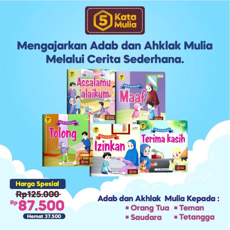 Buku 5 Kata Mulia Penerbit Qaaf