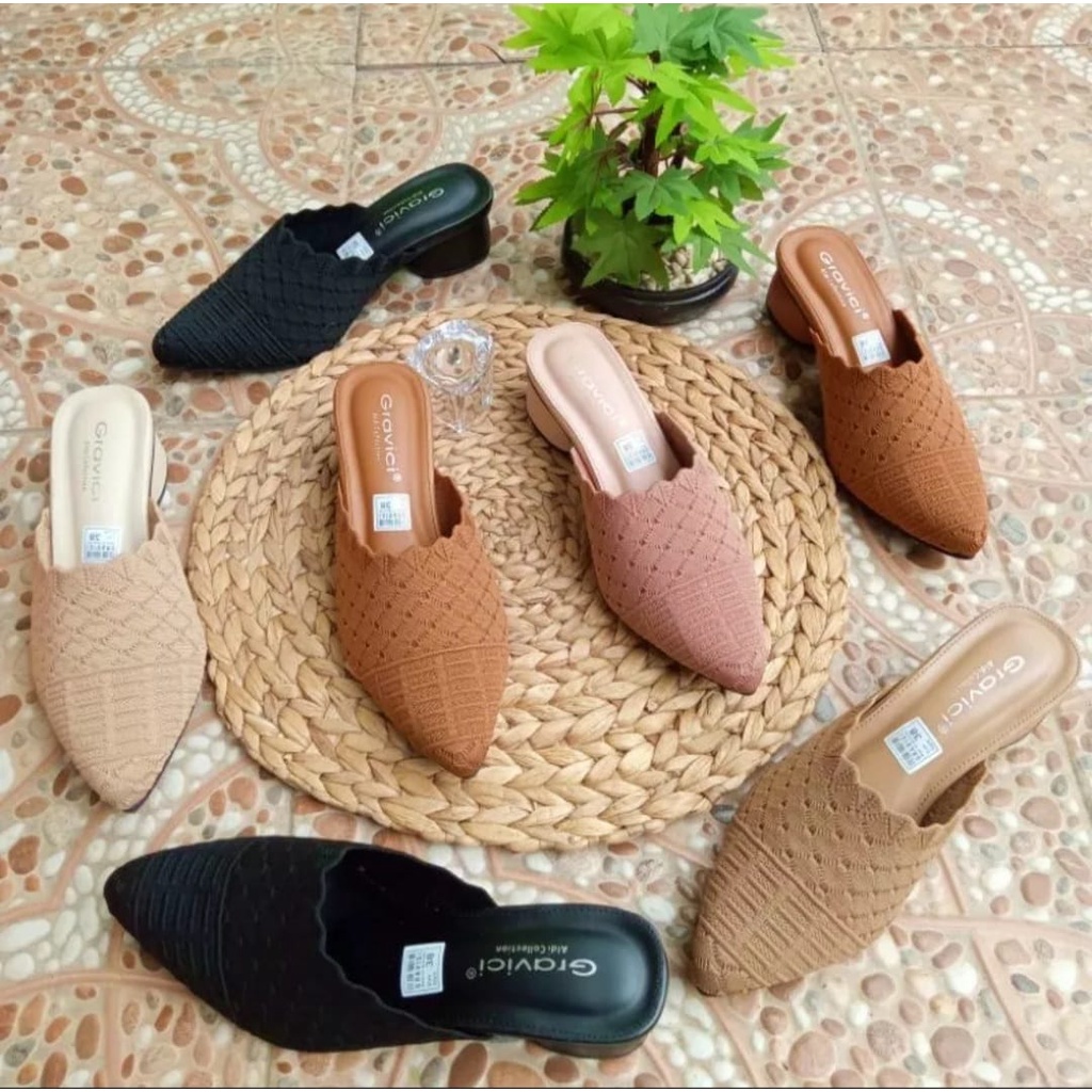 SANDAL WANITA RAJUT IMPORT 5CM/SANDAL WANITA 5CM / COCOD.IDN