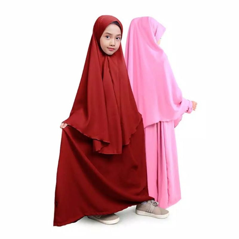 GARANSI GAMIS SET SYAR'I POLOS ANAK ANAK