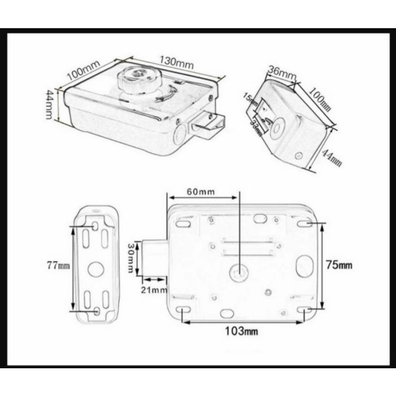 Kunci Pintu Digital Onassis K5 PRO / Smart Lock Onassis K5 PRO / Digital Lock K5 Pro