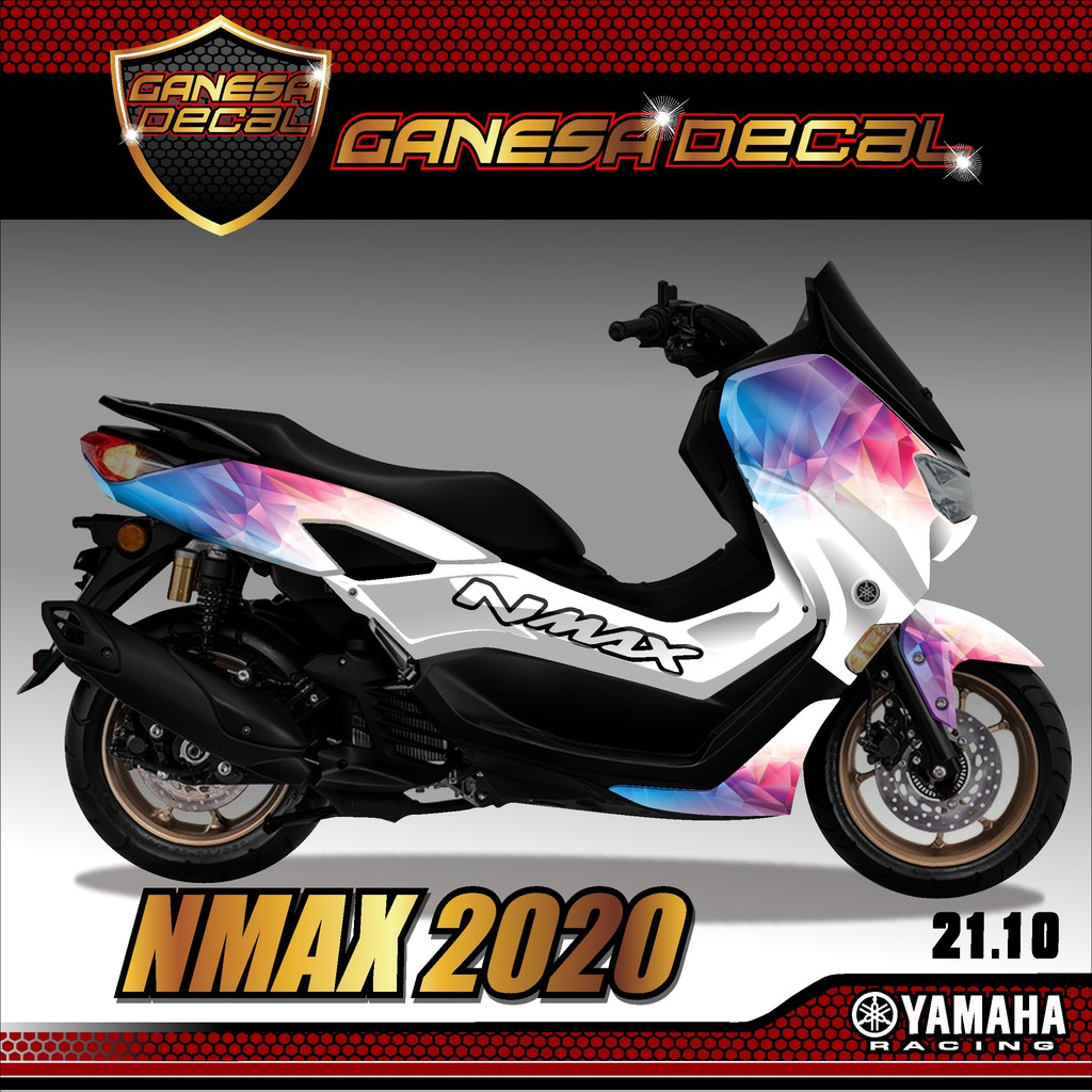 Decal Sticker Dekal Stiker Motor Yamaha Nmax 155 New Fullbody 2020 Desain Keren Terbaru GD 21.1O