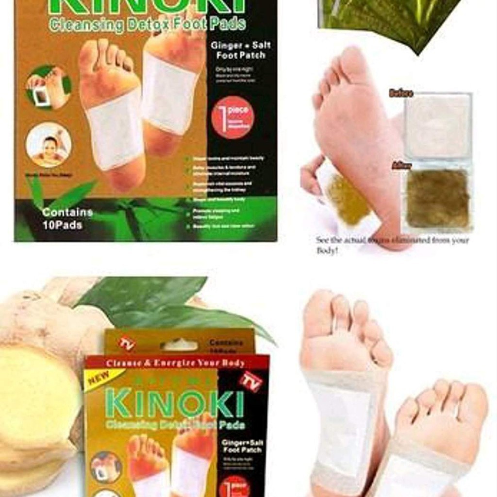 [PAKET 10 PCS] KINOKI GOLD FOOT DETOX / KOYO JAHE GINGER CLEANSING / DETOX FOOT PADS