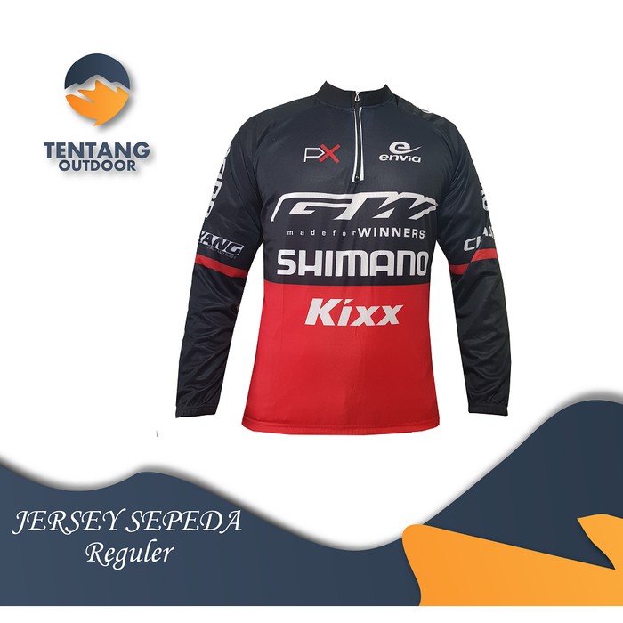 Kaos Jersey Sepeda Baju Lengan Panjang Roadbike XC B068 BMC - L