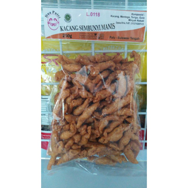 

Cemilan Khas Palu - Kacang Sembunyi Manis - 250gr