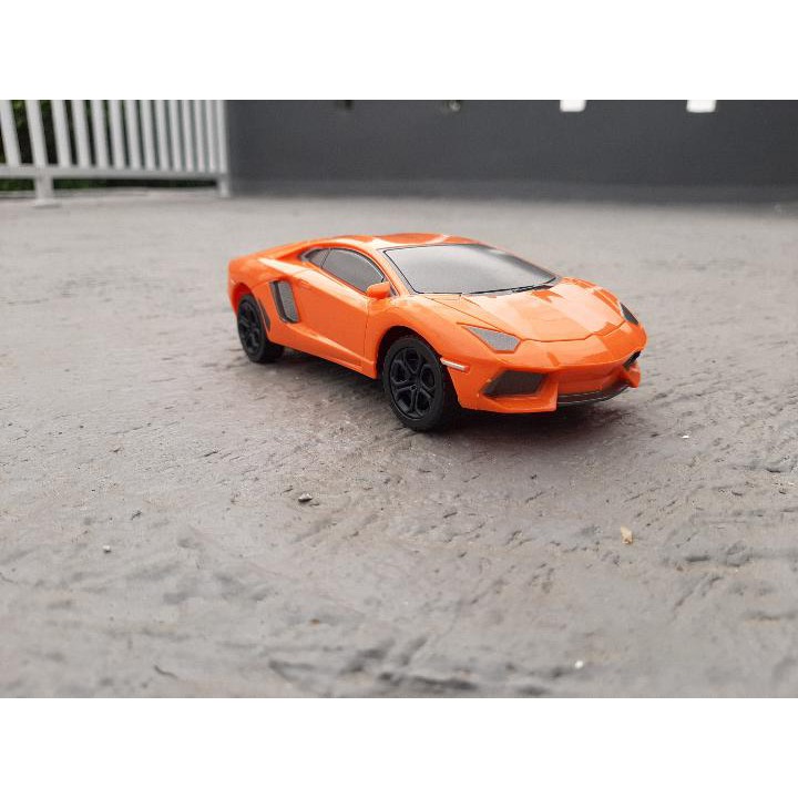 MAINAN MOBIL REMOT LAMBORGHINI RC LAMBORGINI SUPER CAR SPORT REMOTE ORANGE