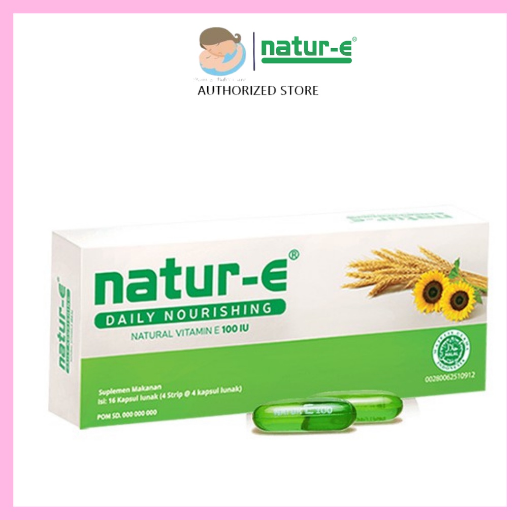 Natur-E 32 Kapsul / Natur E / Vitamin E / Vitamin E 100 IU / Vitamin Kulit / Halal