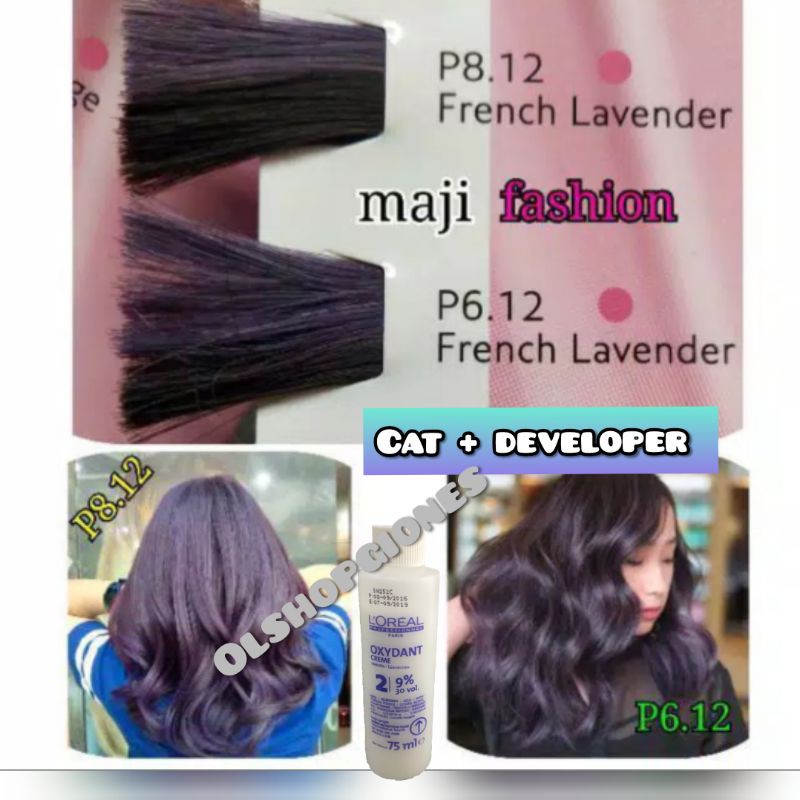 Loreal MajiFashion P8.12 / P6.12 frenc Lavender cat rambut L'OREAL maji fasion majirel