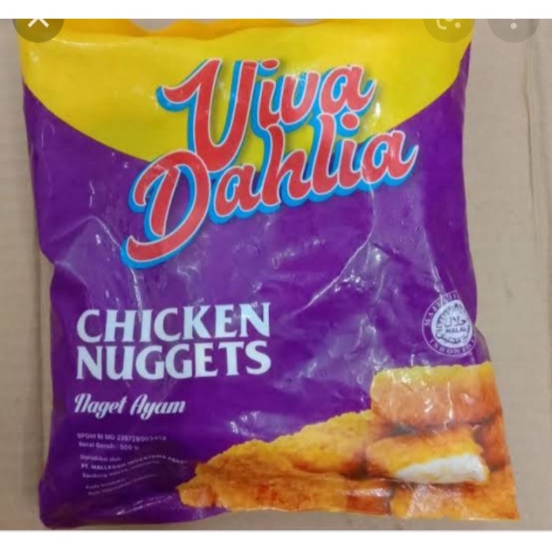 

chiken nugget viva dahlia 500gram