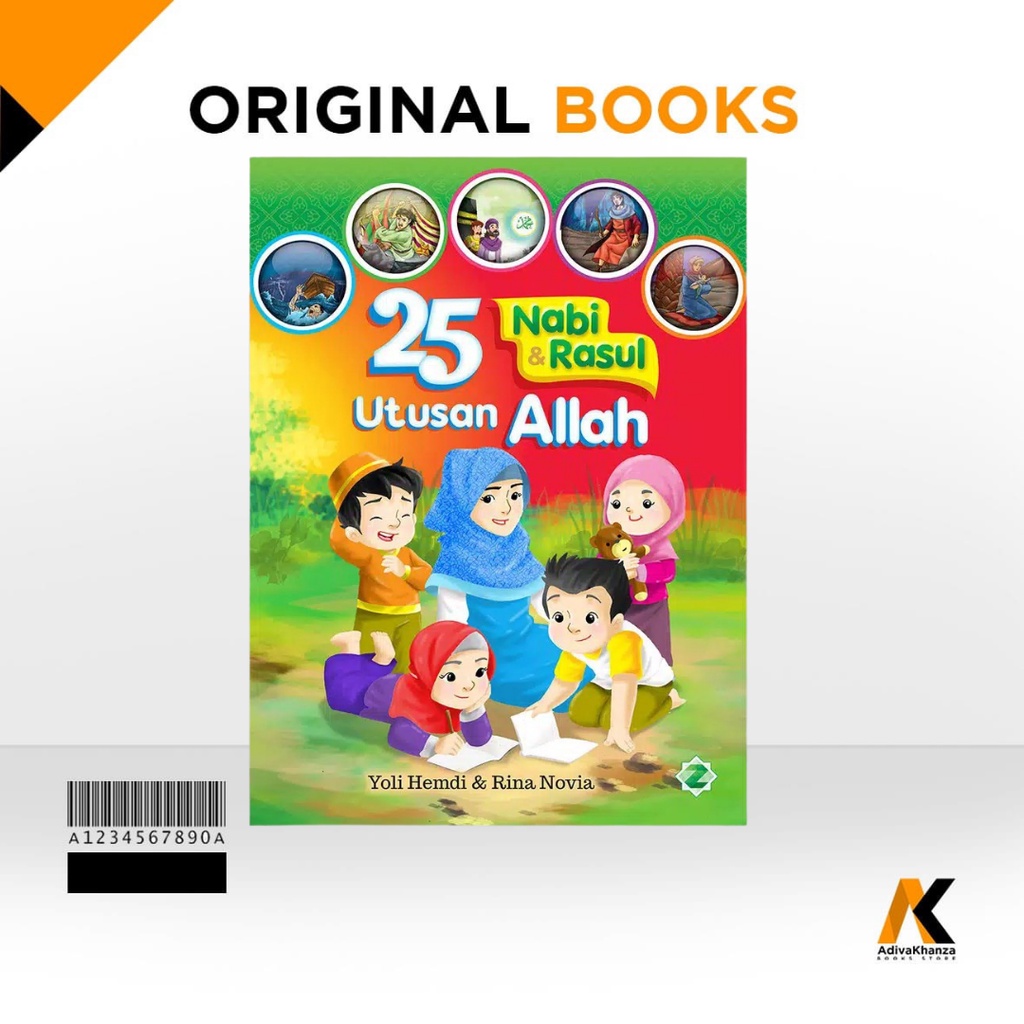 Buku Anak Islami - 25 Nabi dan Rasul Utusan Allah Lengkap Hard Cover