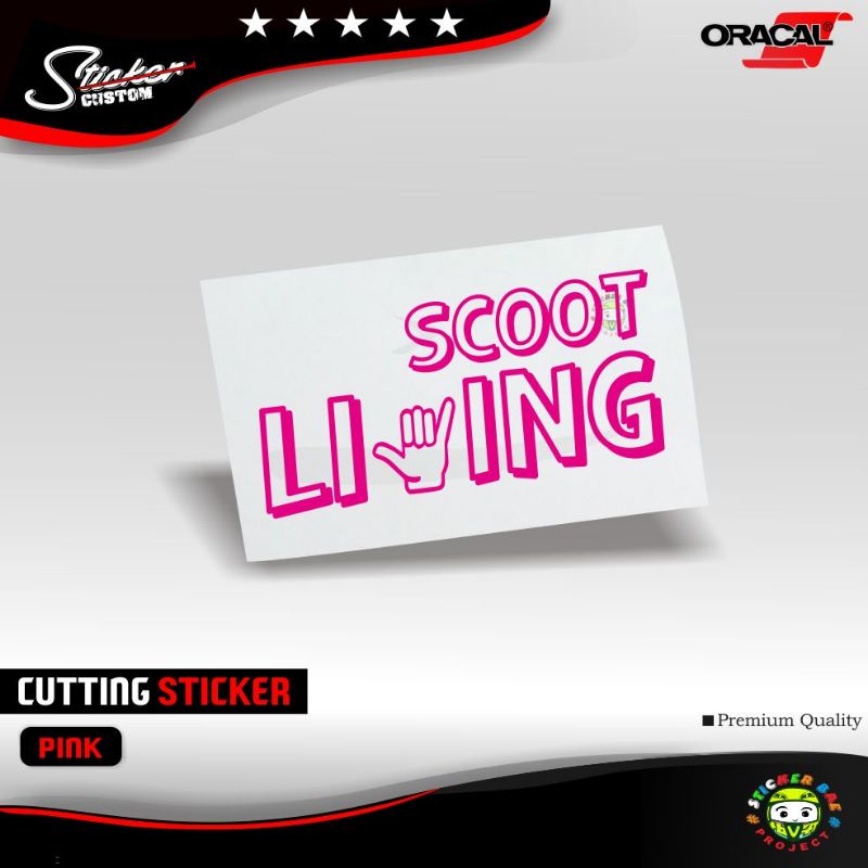 sticker viral scoot living motor matic squad sticker cutting