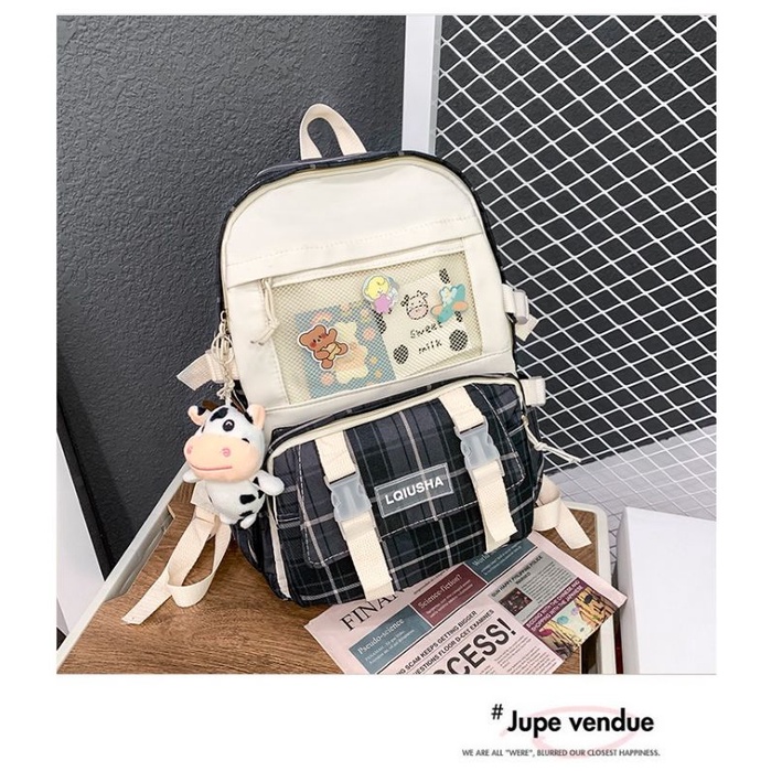 Tas Cewek Ransel Tas Punggung Sekolah Anak Perempuan Casual  Ransel Laptop Wanita Terbaru Backpak Import Ransel Krakter