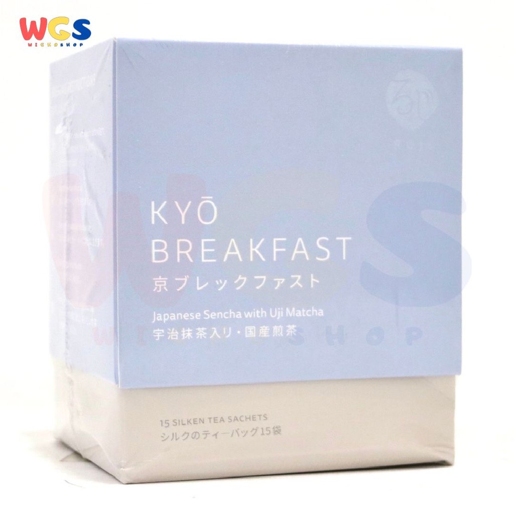 Roji Tea Bag Kyo Breakfast Japanese Sencha with Uji Matcha 15 Sachets / Box