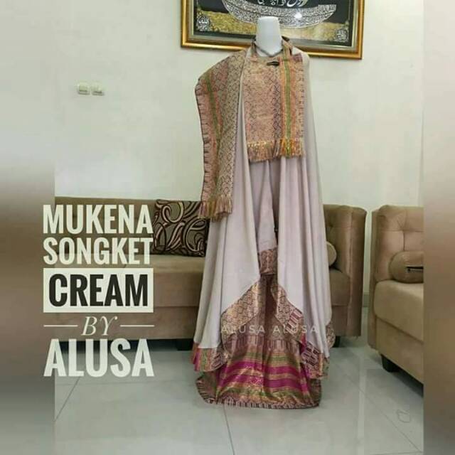 Mukena songket benang emas by alusa bali