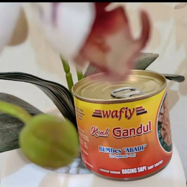 

Kuah Gandul khas pati isi daging sapi kemasan kaleng