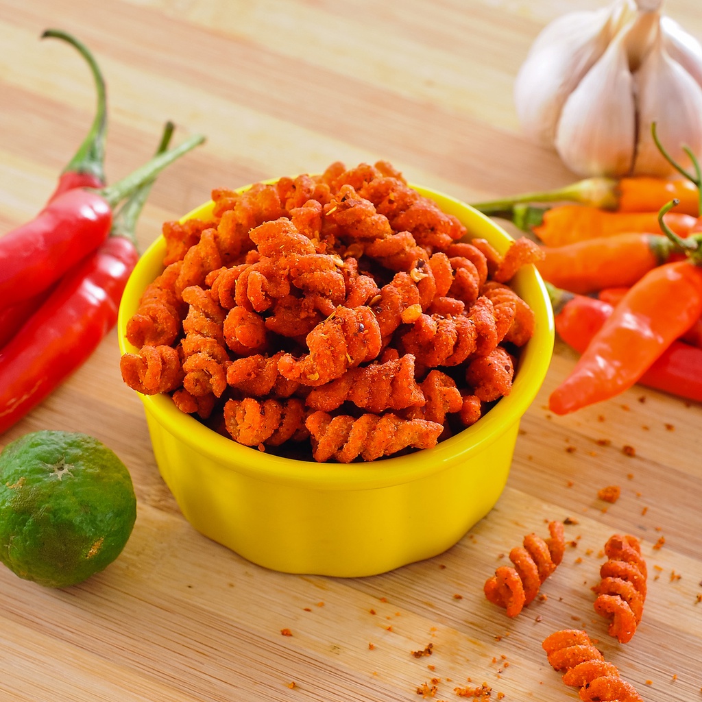 

Makaroni 1kg Spiral Pedas Morang Moreng / Macaroni Renyah Aneka Rasa