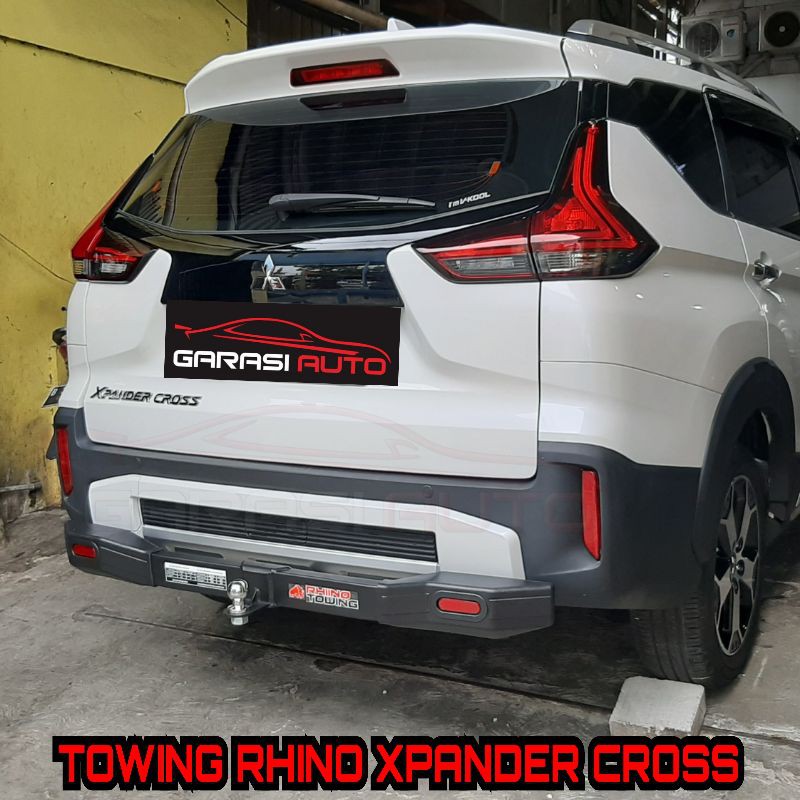 Paket Tanduk Depan Belakang Xpander - Cross Towing Bar Bumper Guard Original Rhino Bahan Besi Tebal