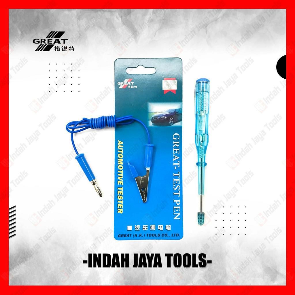 GREAT Tespen DC Kabel Test Pen - Tes Aki Auto Voltage Tester Alat Ukur