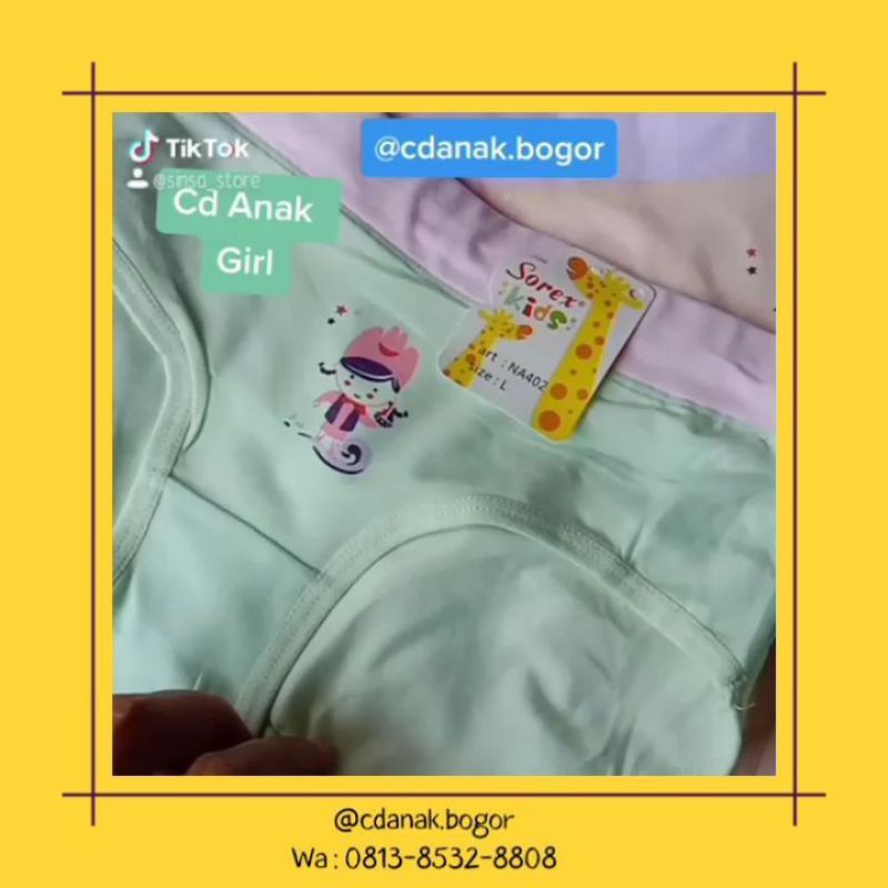 CD ANAK SOREX KIDS GIRL NA 402