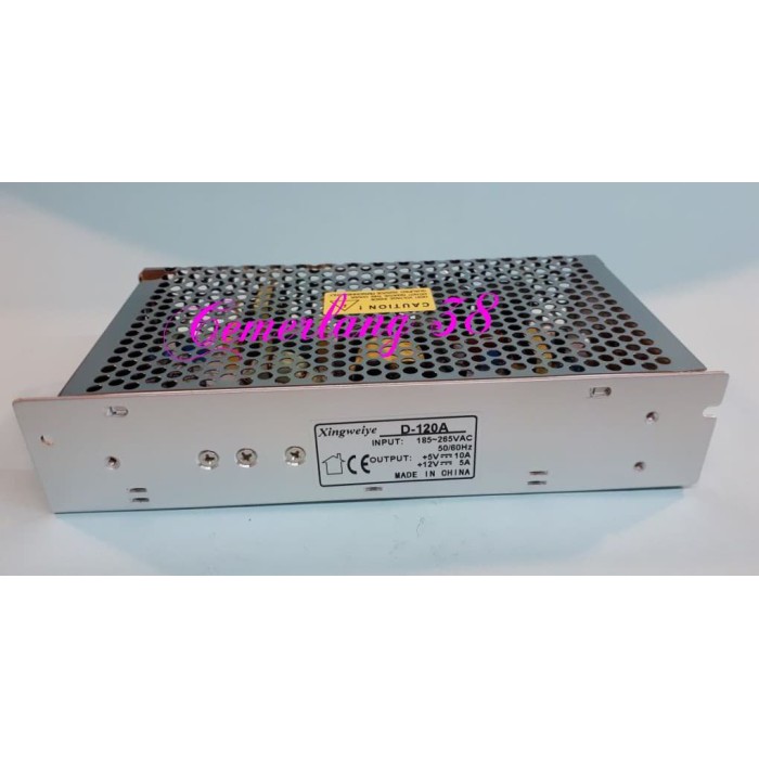 PD120A Double / Dual Output Switching Power Supply +5V 10A +12V 5A