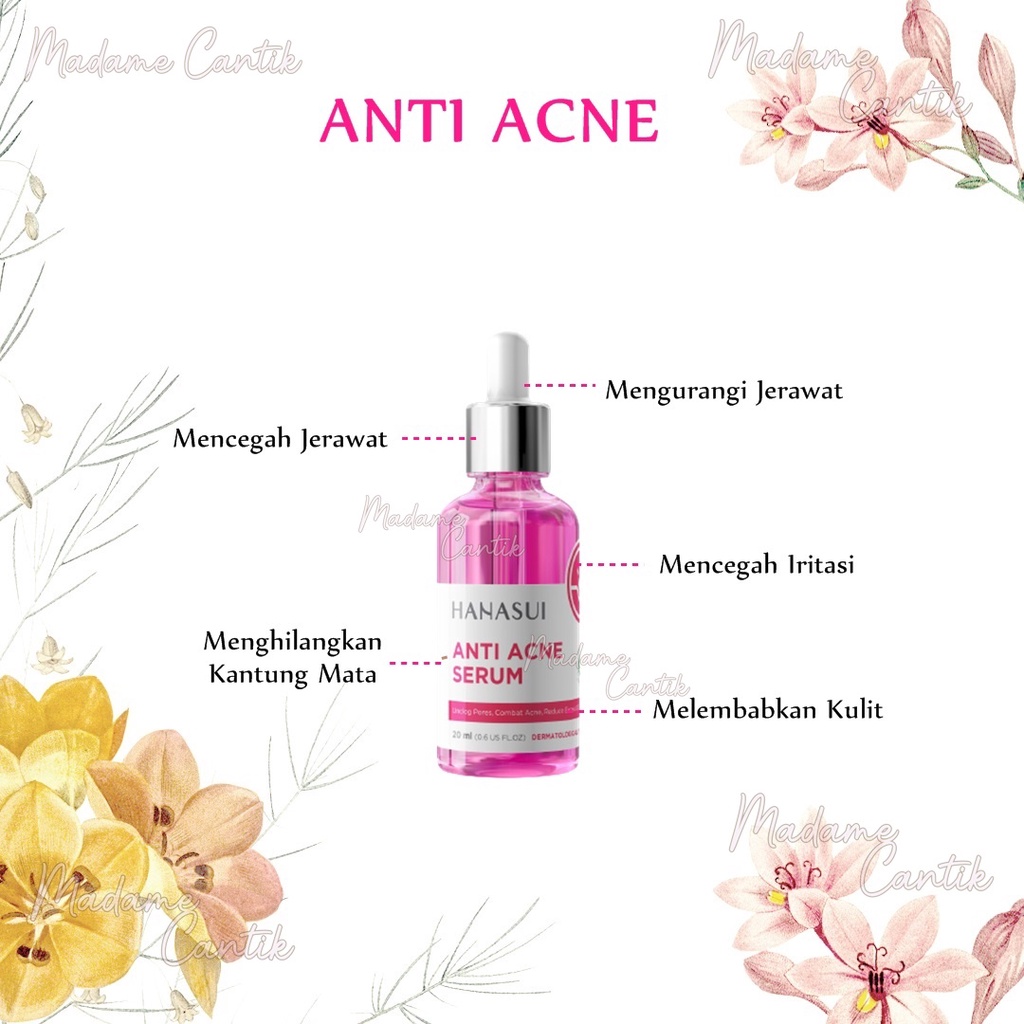 ✿ MADAME ✿ HANASUI SERUM ANTI ACNE BPOM / SERUM ACNE JAYA MANDIRI