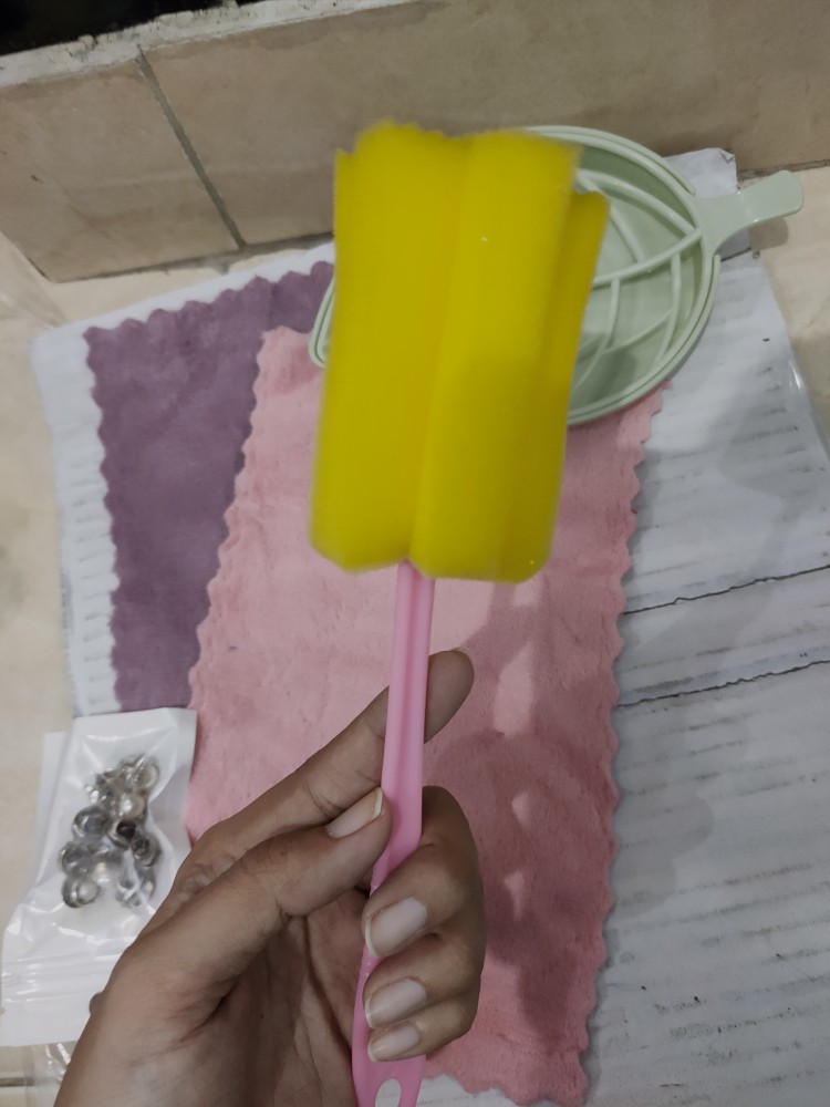 Sikat Spon Cuci Botol Gelas Termos Panjang Baby Brush Bottle Asi Susu