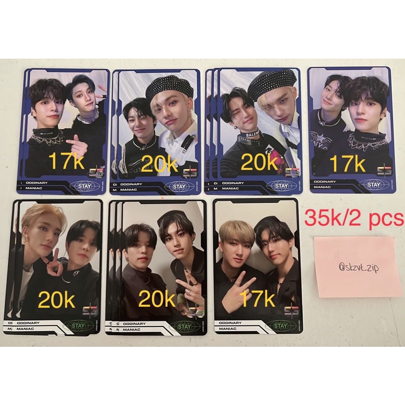 Ready stock Stray Kids Oddinary Pc Trading Card TC lee know hyunjin bang chan changbin chanmin vocal
