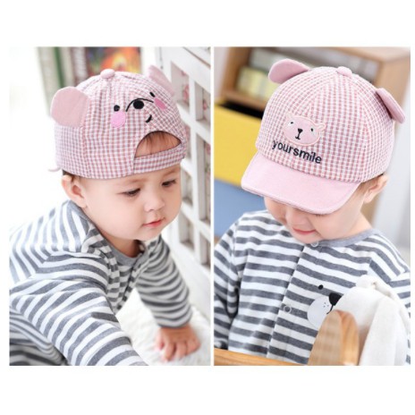 Topi Fashion Anak / Bayi 0-3 Tahun Import High Quality Your Smile / Bear Kotak CBKS VC-3