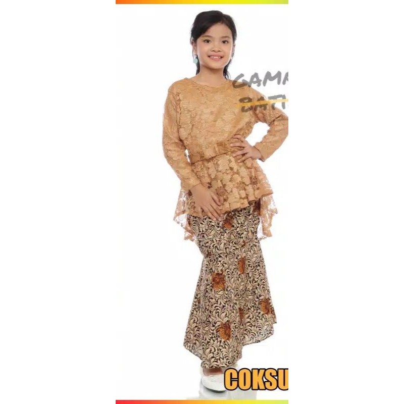 [COD]SETELAN KEBAYA ANAK/AURORA BRUKAT ANAK/KEBAYA LUCU/KEBAYA PESTA