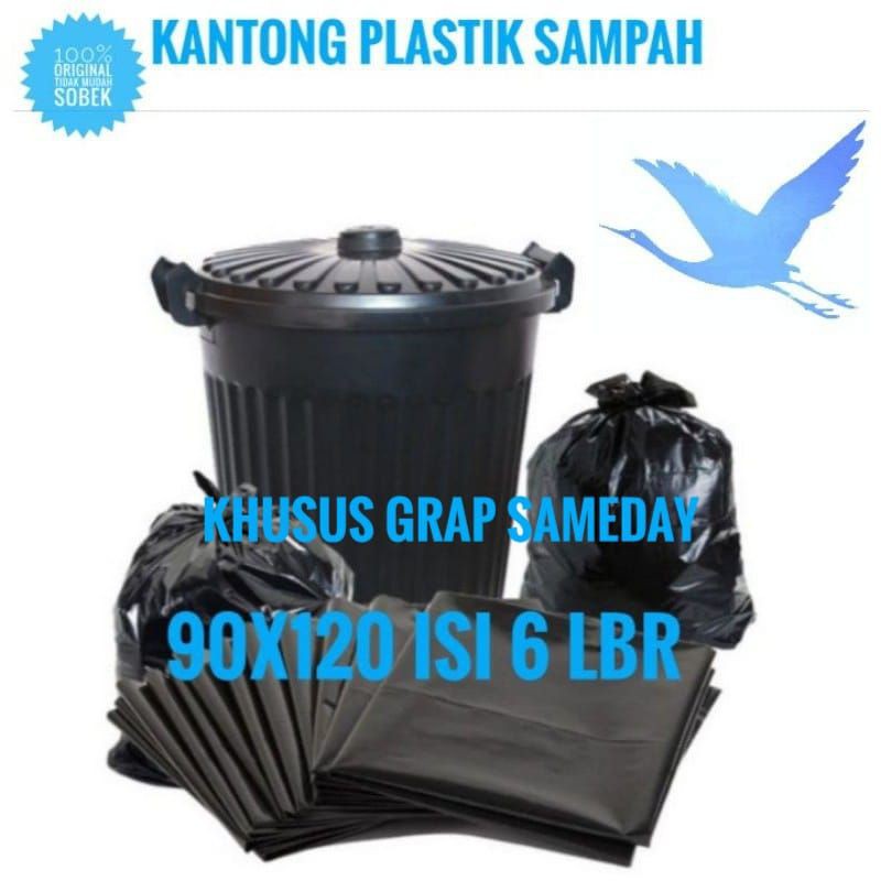 ( 30 pack ) kantong plastik sampah trash bag