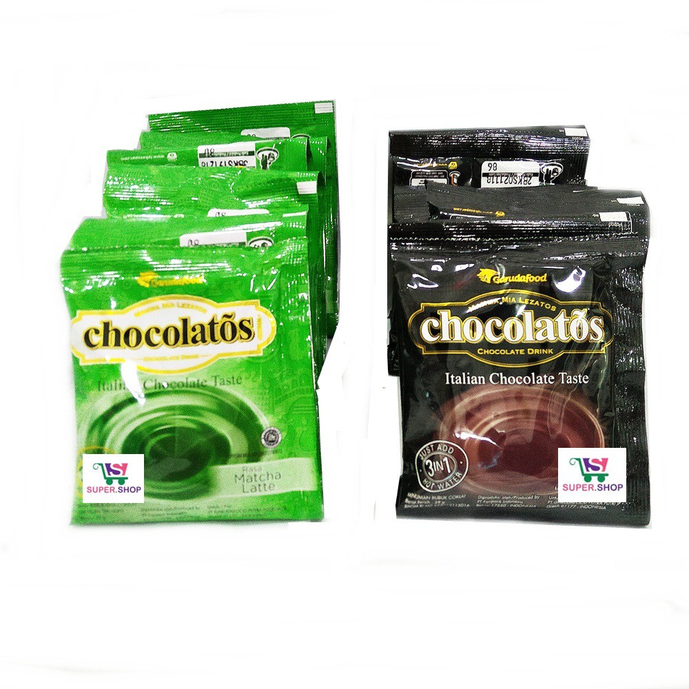 Chocolatos Drink Chocolate / Matcha / Creamy (isi 10pcs) . Bubuk Minuman