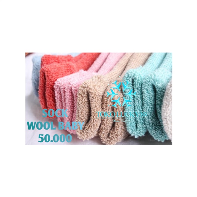 IMPORT MOLLAD Sock Wool Baby Kaos kaki rajut wool anak musim dingin