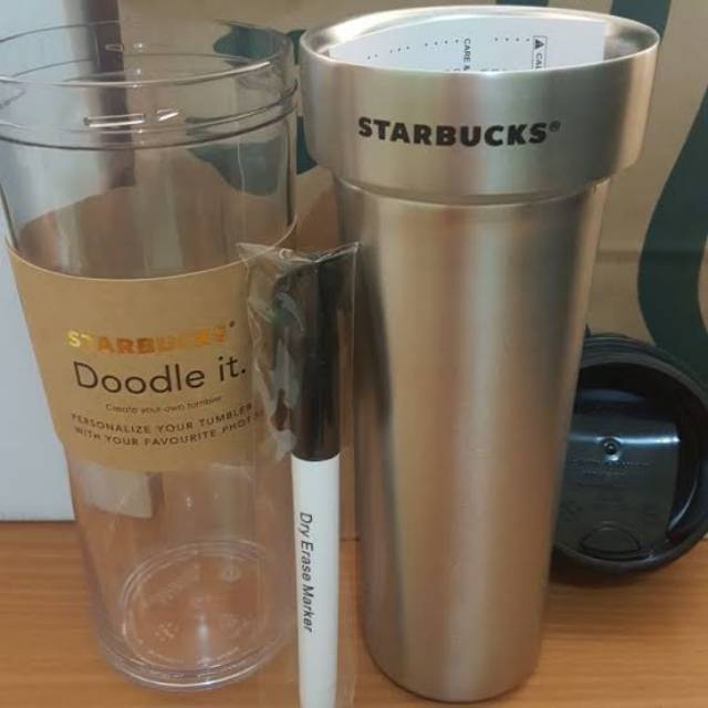 Tumbler Starbucks Doodle It