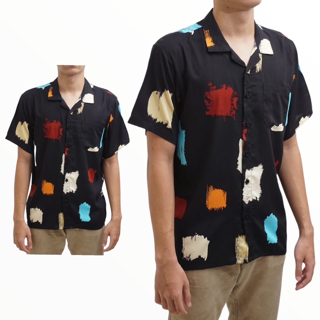 KEMEJA RAYON COWO/KEMEJA RAYON MOTIF COWO/KEMEJA RAYON MOTIF LAKI-LAKI