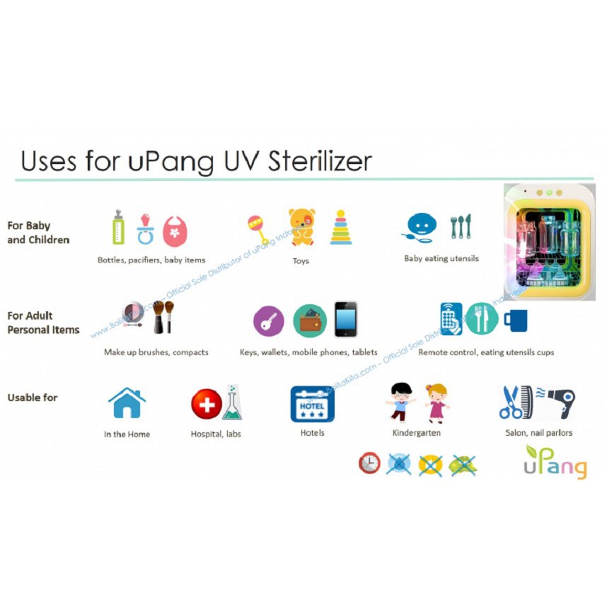 uPang PLUS+ 8th Generation UV Sterilizer Tanpa Air (Seri DELAPAN)