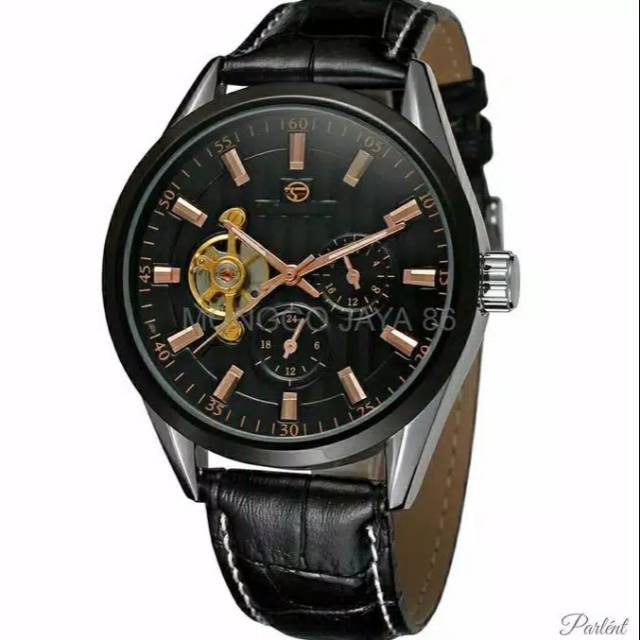 Jam tangan pria rolex automatic black
