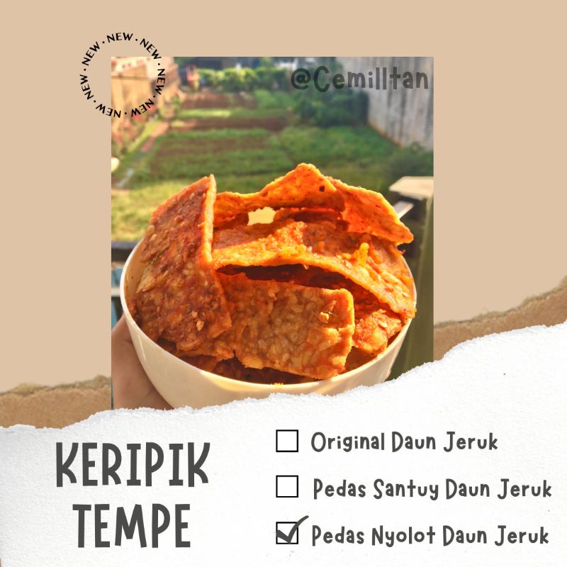 

KERIPIK TEMPE CEMILLTAN PEDAS NYOLOT