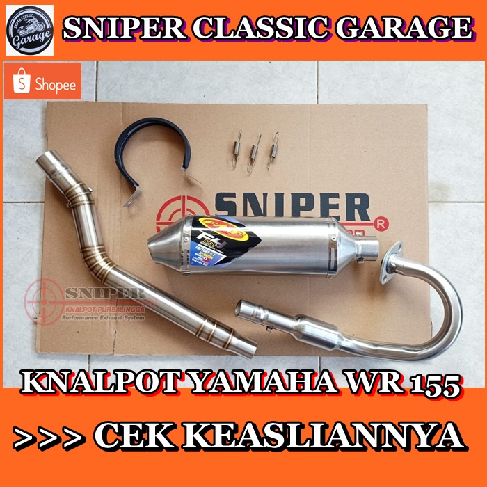 Knalpot Yamaha wr 155 wr155 full sett - yamaha