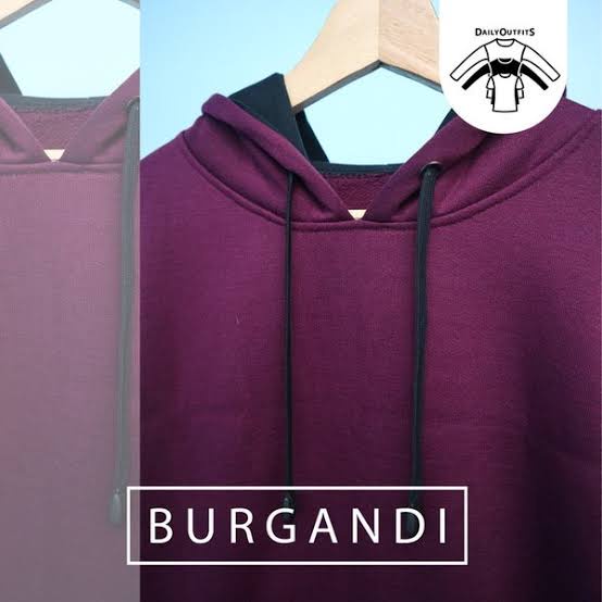 HOODIE POLOS SWEATER PRIA DAN WANITA BURGUNDY