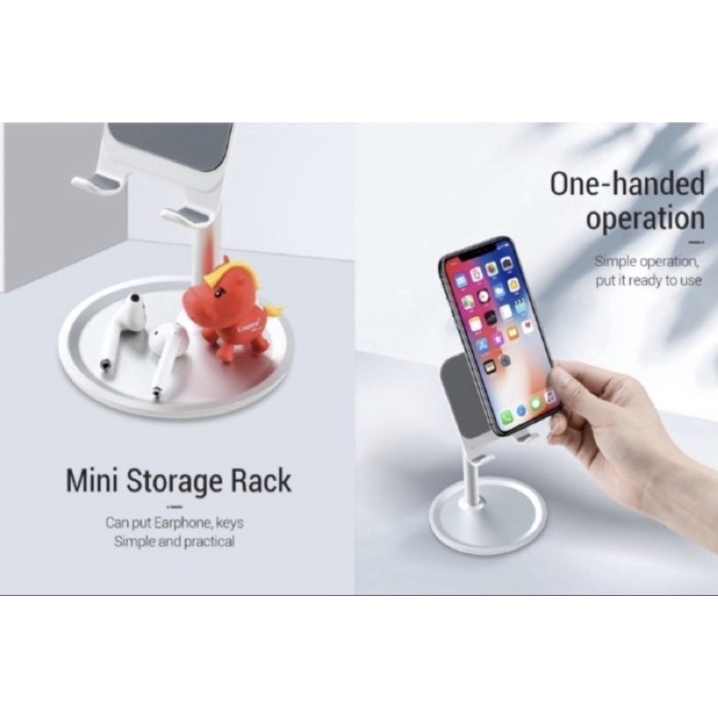 Liftable Foldable Phone Holder di Meja Folding Desktop, holder meja. standing meja, stand meja