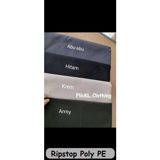 Bahan Kain Ripstop PE Polyster Kotak Kotak Poly PE Ripstop Poly PE Rollan