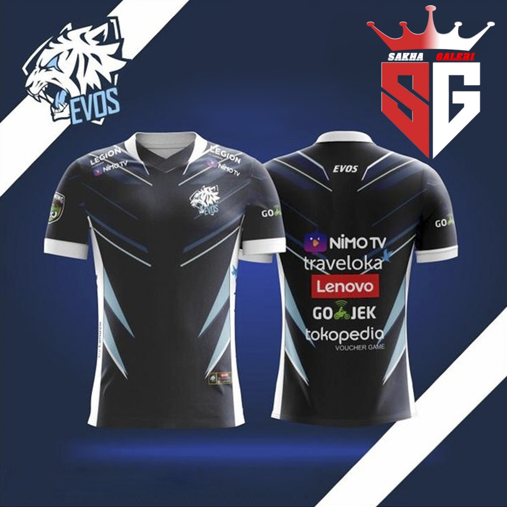 [COD GRATIS NAMA] EVOS JERSEY Esport Kaos Baju Tshirt Gaming Terbaru 2017 2018 2019 2020 2021 DEWASA