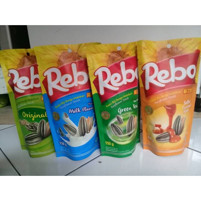 

Rebo Kuaci Bunga Matahari 150 gr Original/Milk/Green Tea/Caramel