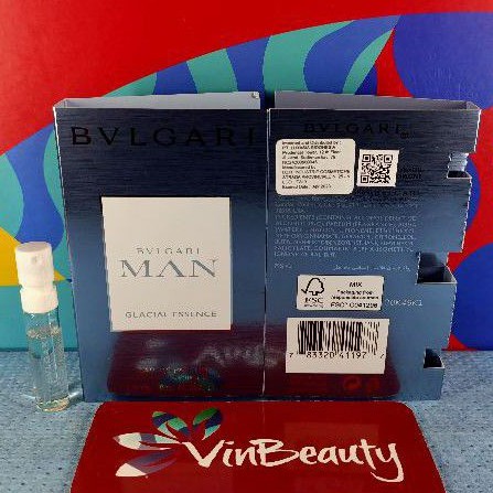 Vial Parfum OriginaL Bvlgari Man Glacial Essence EDP 1.5 ml For Men Murah