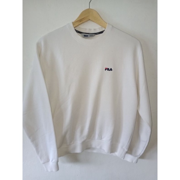 crewneck/cn/ sweater fila small bordir size S second