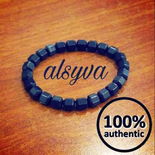 Alsyva Black  Jade Gelang  Kesehatan  ORIGINAL Shopee 