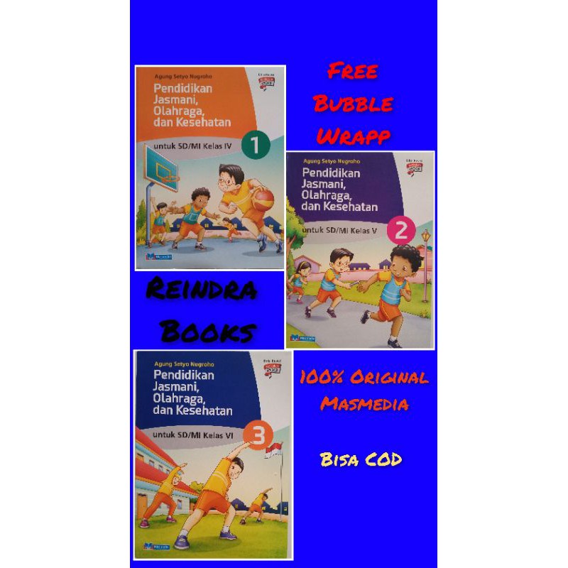 PJOK masmedia SD/MI kelas 4,5,6 K13 edisi revisi