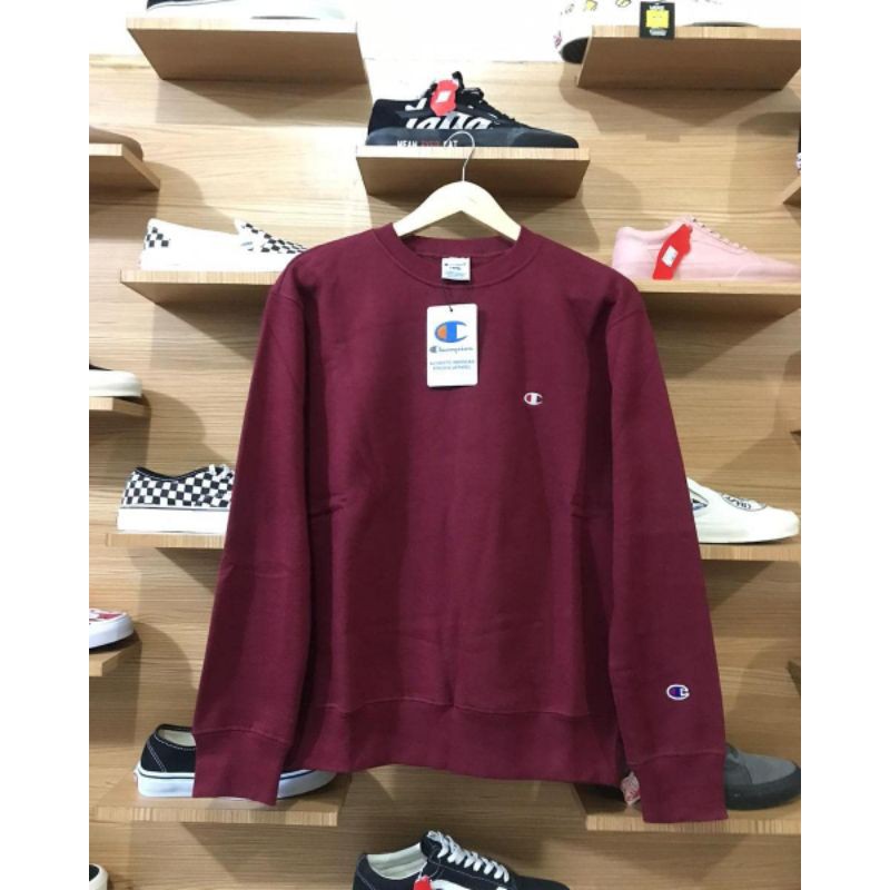 Crewneck Champion Basic logo Maroon