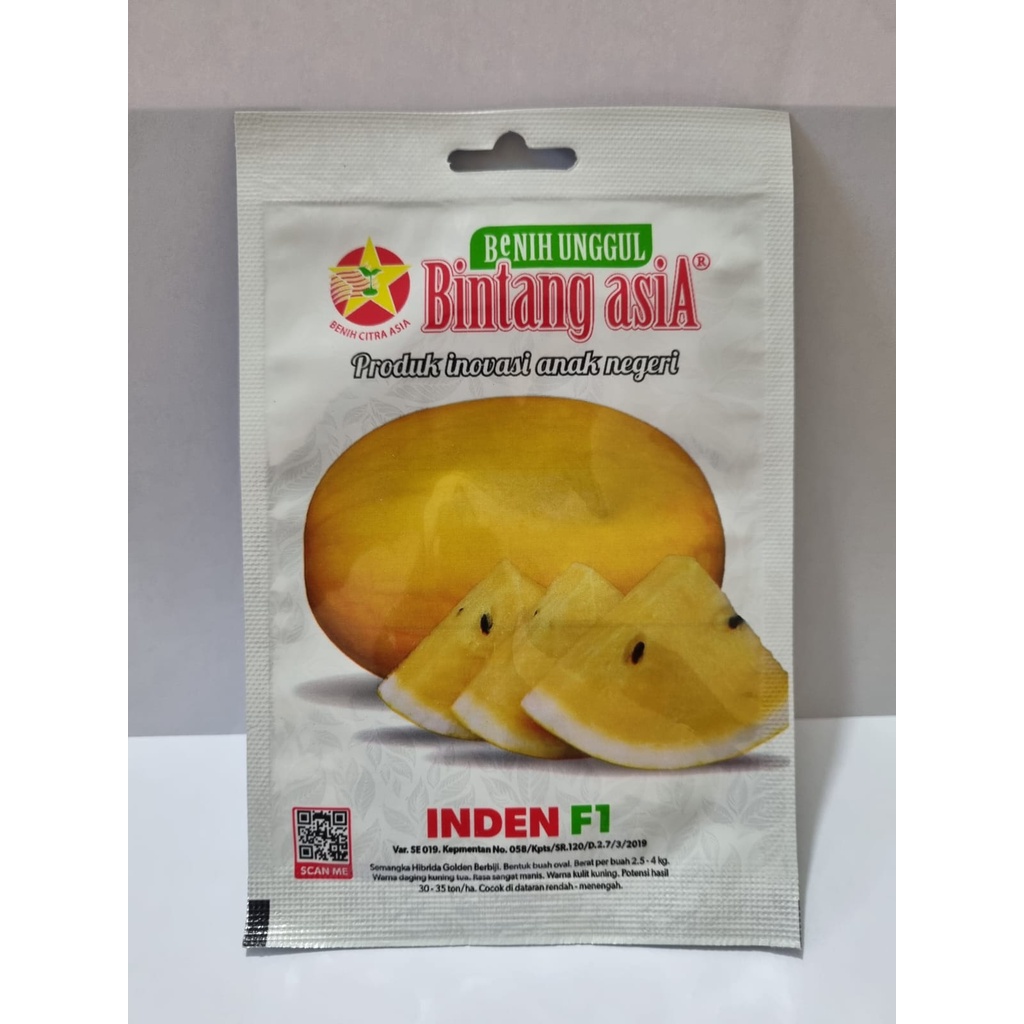 Benih Semangka Kuning Non Biji Hibrida INDEN F1